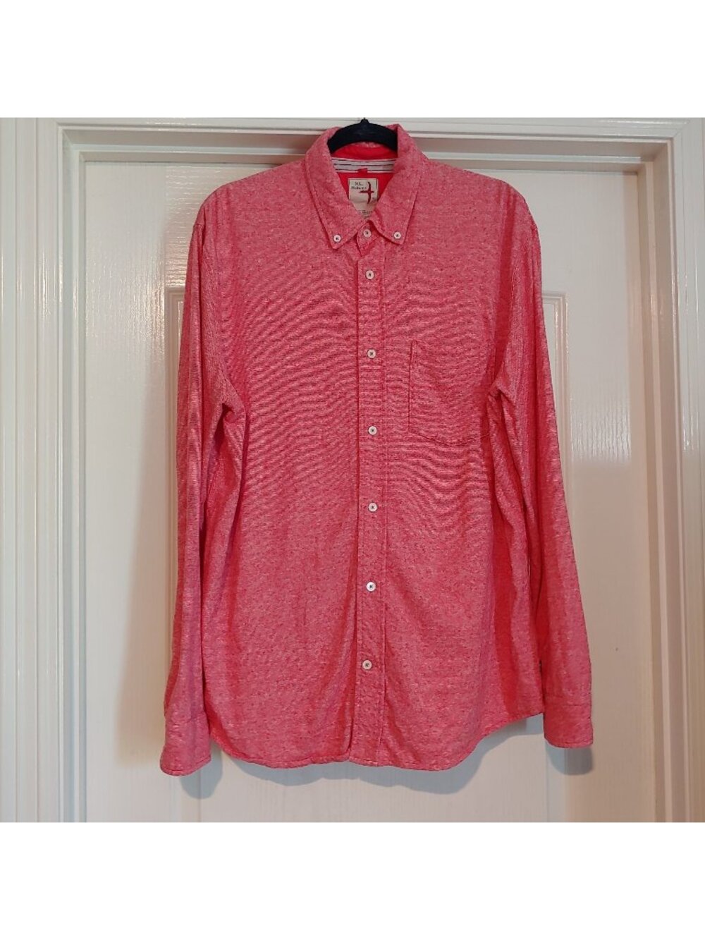 Relwen Mens Brushed Cotton Shirt Heather Button Soft Cowboy Quality XL